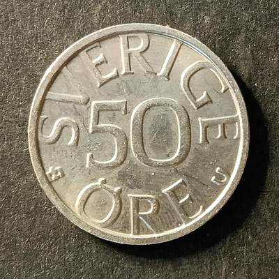 逸泉钱币2026A世界散币纸币纪念币专场A第一场 - 315 瑞典50欧尔硬币