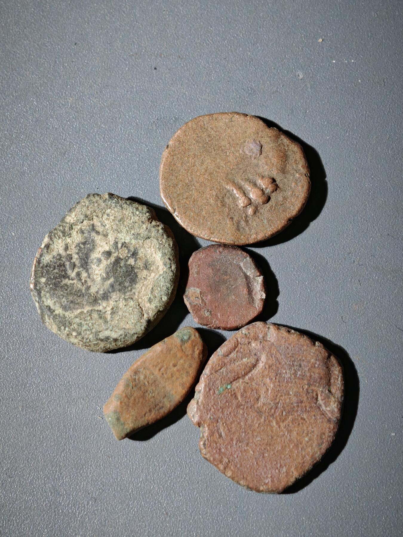 107期新疆红钱粟特钱币丝路钱币专场 B4丝路铜币一组