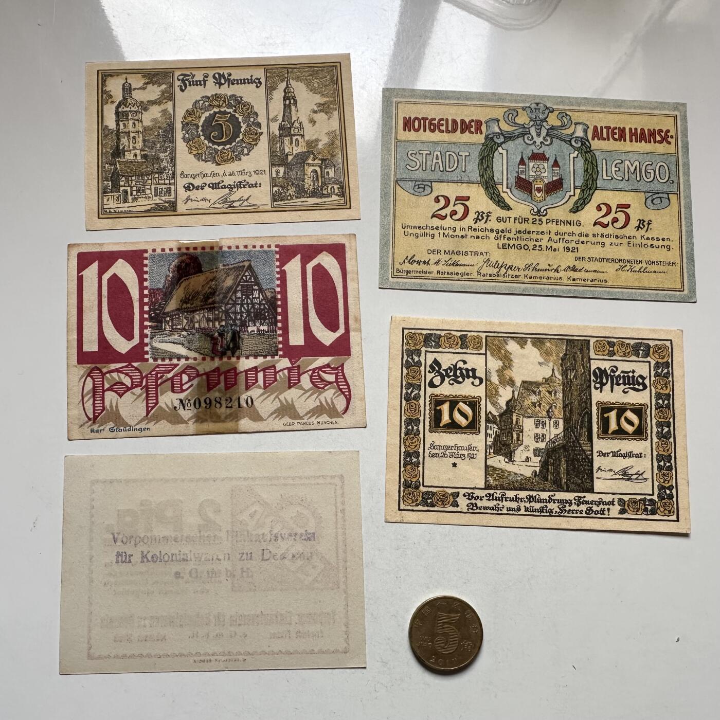 🌹外币初藏🌹🐯2026年第8场  每周二四六晚8️⃣点 接代拍 德国一战时期紧急币—18