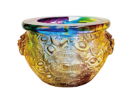 上海拍卖行2025年秋季古董珍玩拍卖会 - 琉璃金舍作品"聚宝盆"