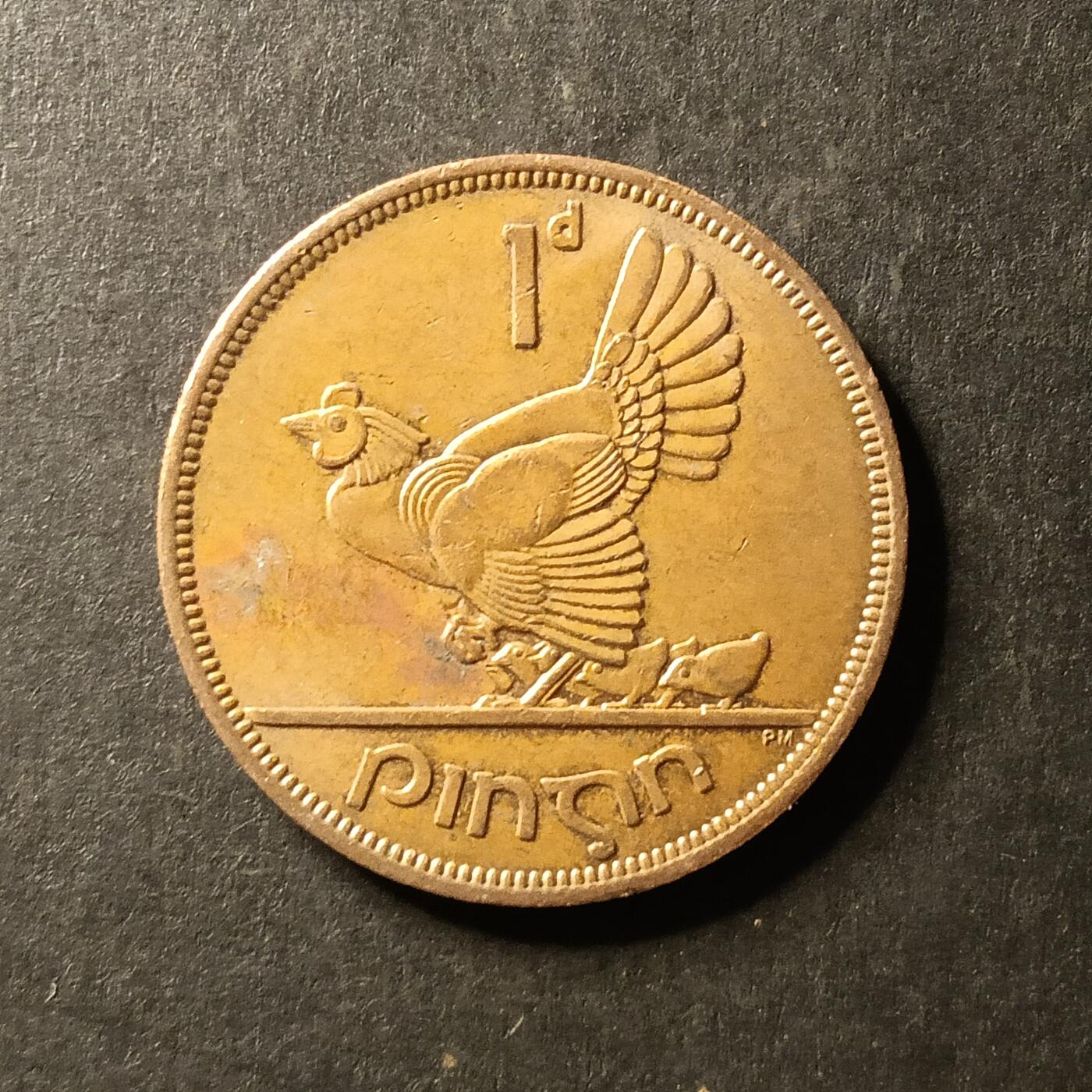 逸泉钱币2026A第世界钱币纪念币专场A第三场A401-701 443 爱尔兰母鸡一便士铜币