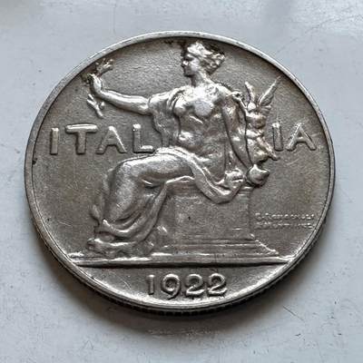 🌹外币初藏🌹🐯2026年第8场  每周二四六晚8️⃣点 接代拍 - 意大利1922年一里拉 b