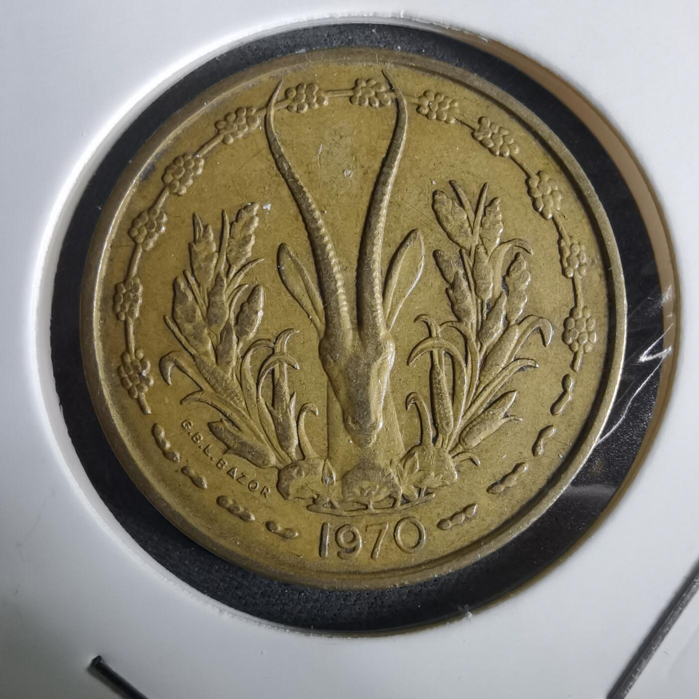 沼泽如烟--第961场 西非1970年25法郎