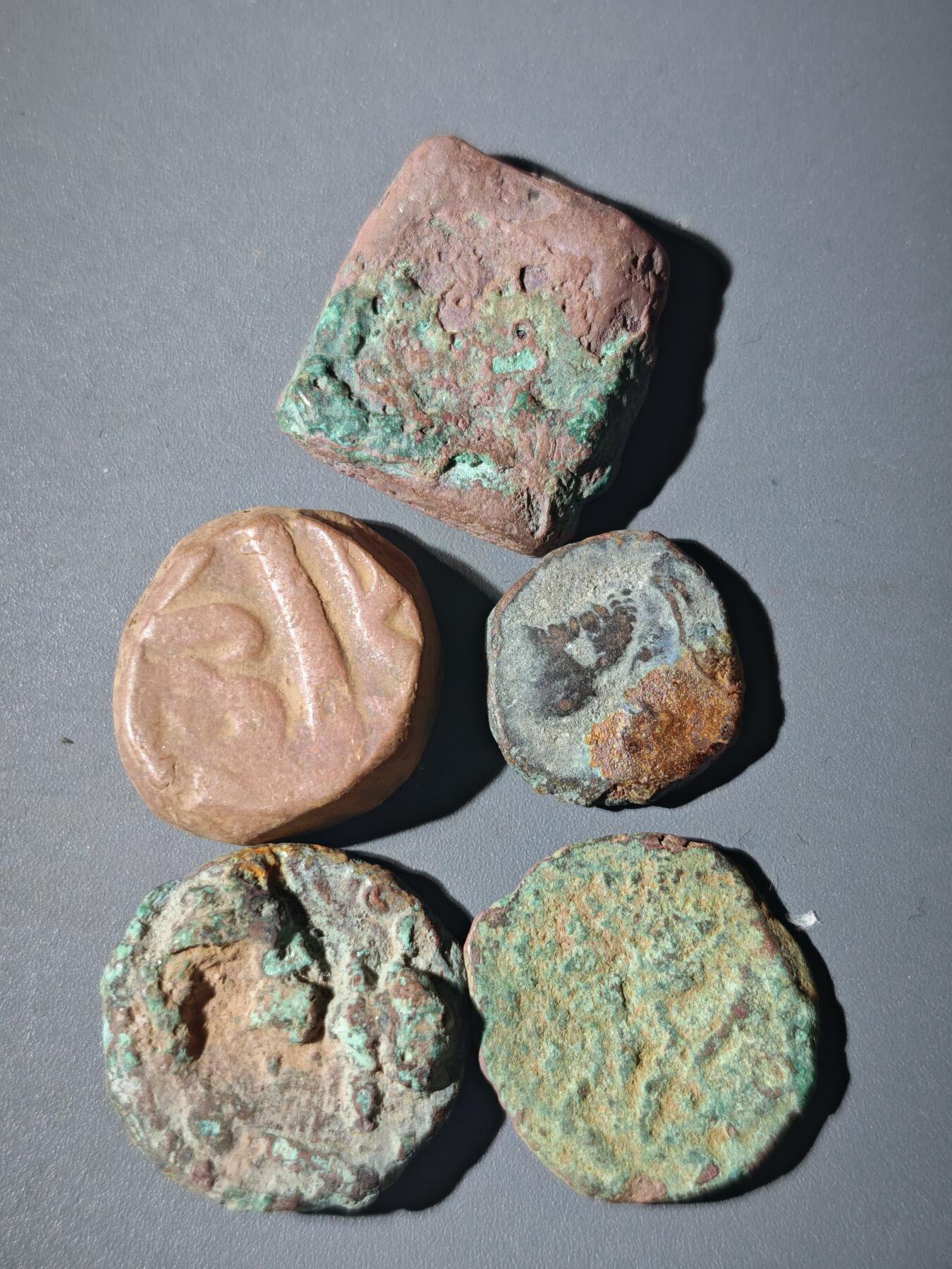 107期新疆红钱粟特钱币丝路钱币专场 B9丝路铜币一组