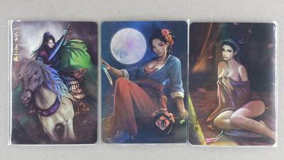 满200包邮！！龙虎卡牌-七二场（满200元包邮，无佣金，每周六结拍，欢迎送拍） - 彩闪3张 扈三娘&孙二娘&潘金莲