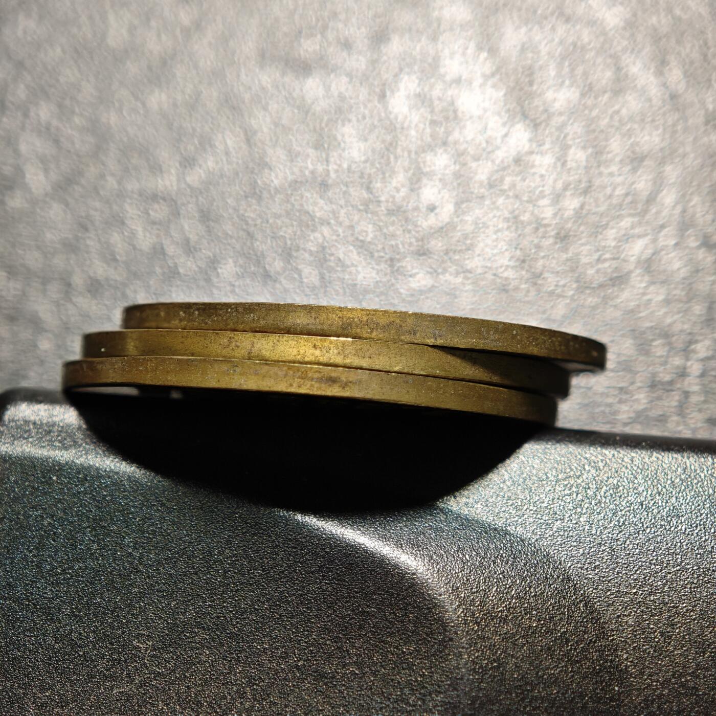 【德藏】世界币章拍卖第162期（拍品征集中~欢迎藏友联系） 3枚一套 带盒 德国紧急时期苦难生活纪念铜章 详细尺寸请看拍品介绍 直径约：31.8mm/枚；重约：10g/枚