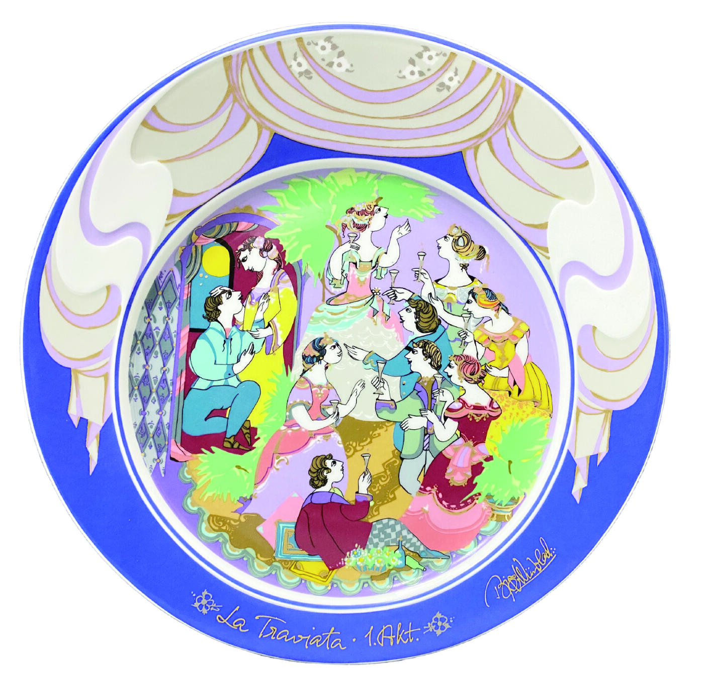 上海拍卖行2025年秋季古董珍玩拍卖会 德国Rosenthal名家特制赏盘作品