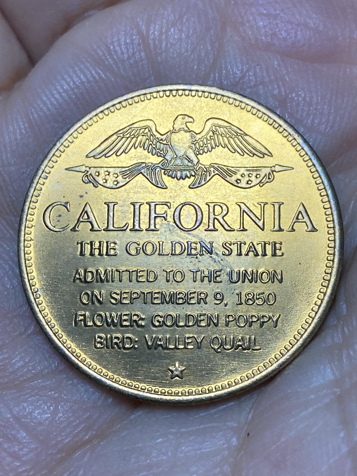 2026年第八场(总第一百七十七场）外国好品散币场(免佣金) 美国🇺🇸加利福尼亚州纪念章