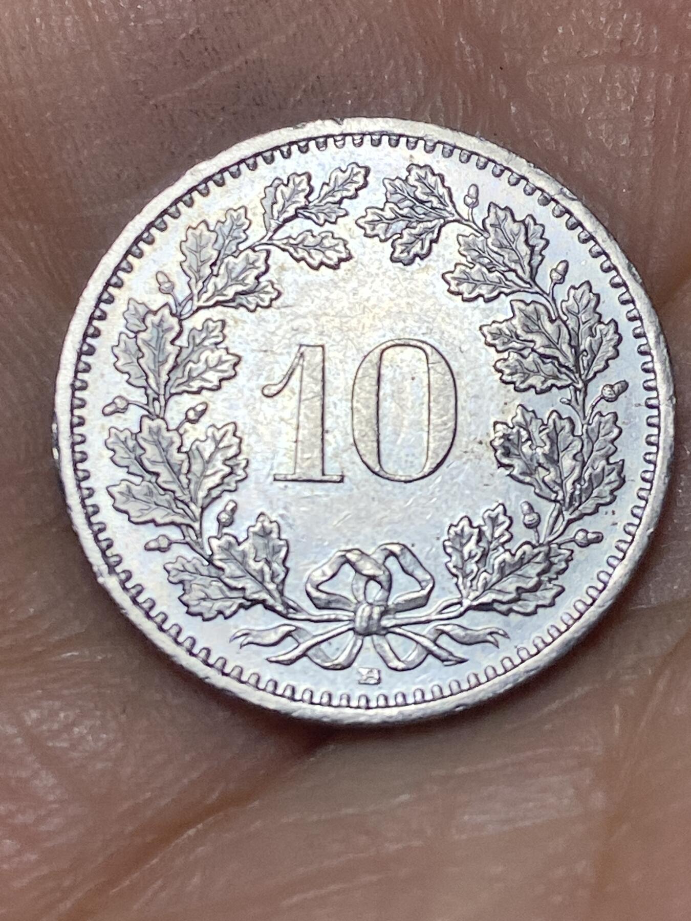 2026年第八场(总第一百七十七场）外国好品散币场(免佣金) 瑞士🇨🇭2008年10拉彭(第二版，B标伯尔尼造)