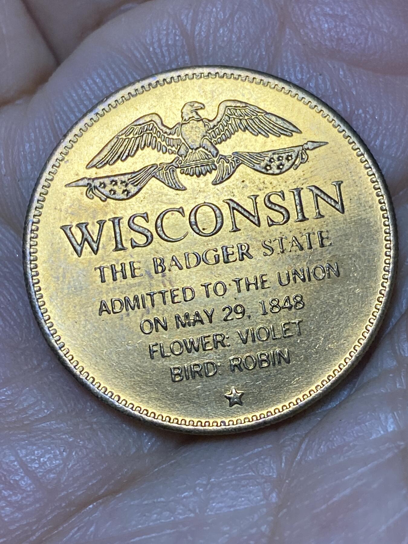 2026年第八场(总第一百七十七场）外国好品散币场(免佣金) 美国🇺🇸威斯康星州纪念章