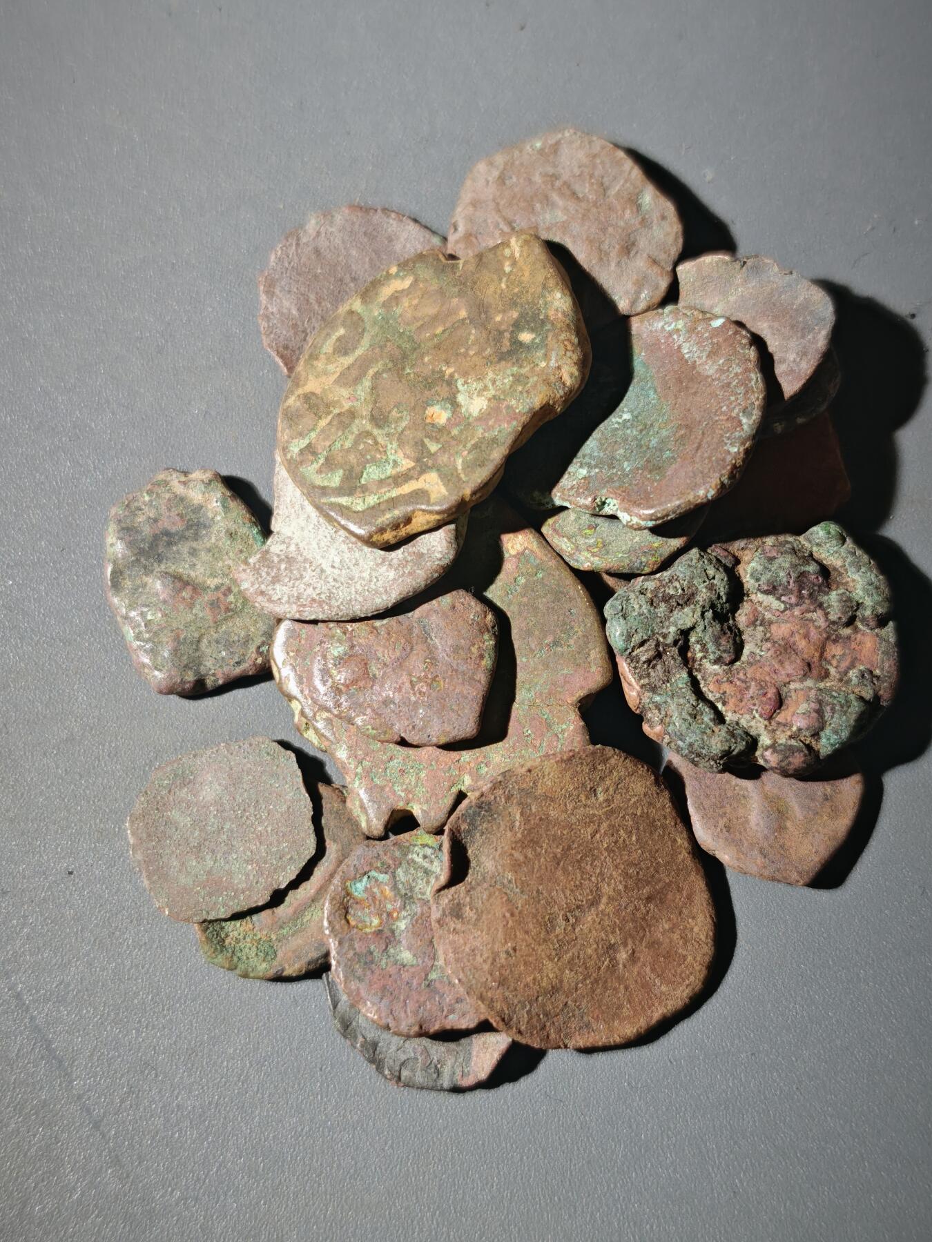 107期新疆红钱粟特钱币丝路钱币专场 C3丝路铜币一组20个