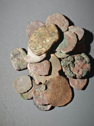 107期新疆红钱粟特钱币丝路钱币专场 - C3丝路铜币一组20个