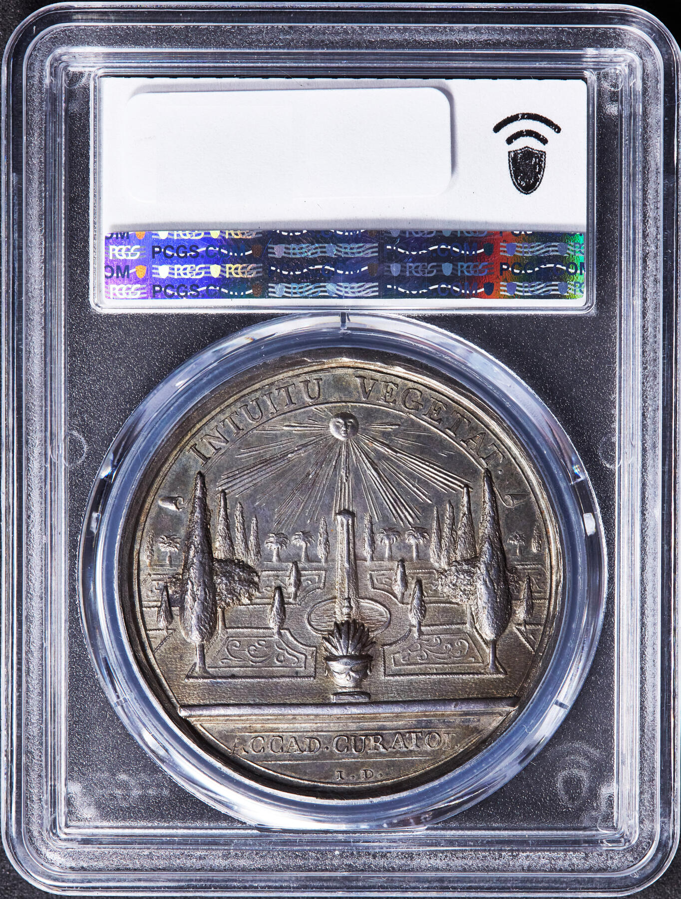 【俄甄集藏】“万象更新、马呈祥瑞”迎新春俄甄精品场-2026年(047)01-21 星期三 晚 19:30 全场包邮 瑞士1726年伯尔尼城市与文化“因愿景而繁荣”巴洛克风格纪念大银章，PCGS SP62，黄油彩老包浆，设计精美，唯一冠军分