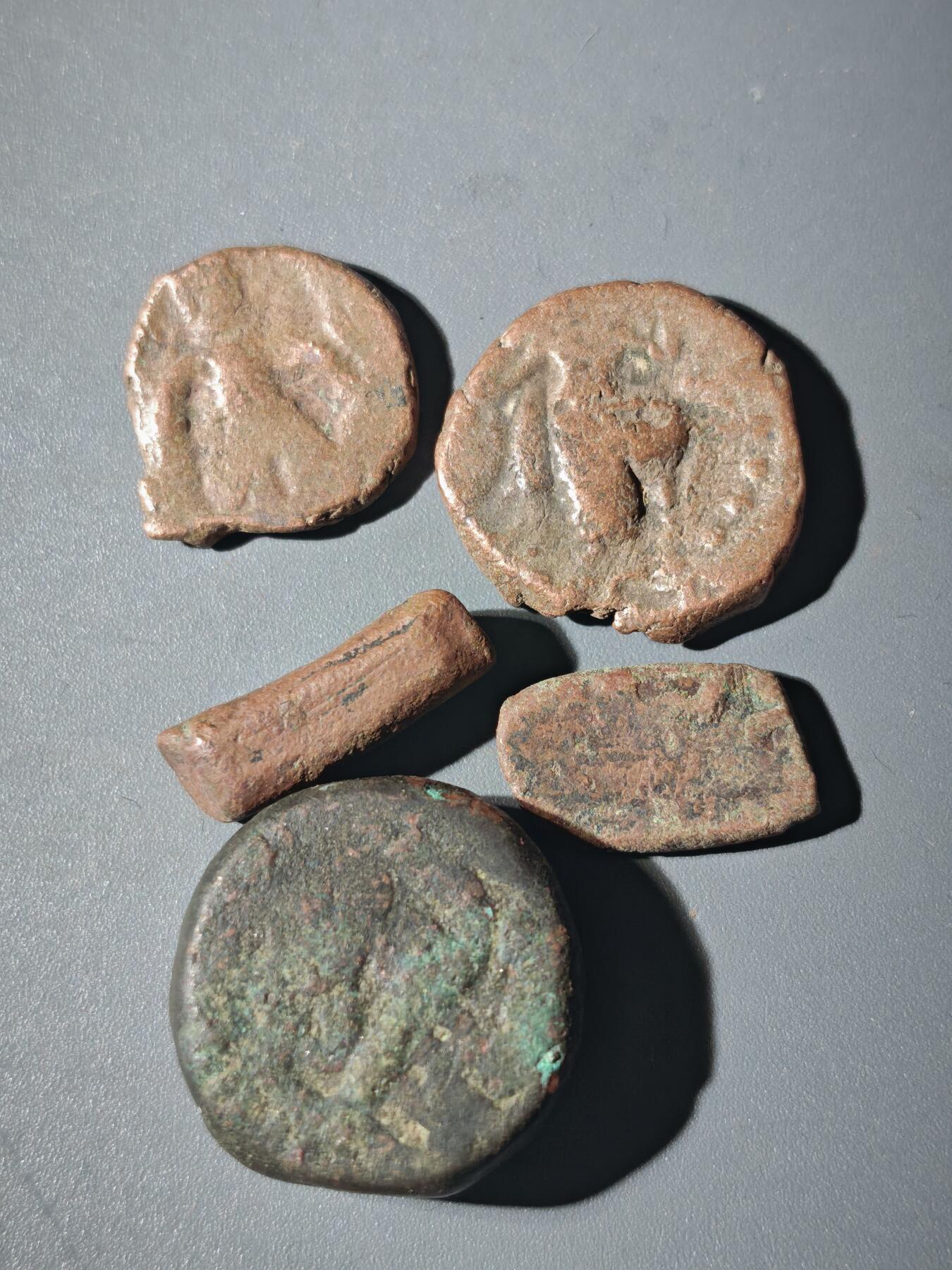 107期新疆红钱粟特钱币丝路钱币专场 B19丝路铜币一组