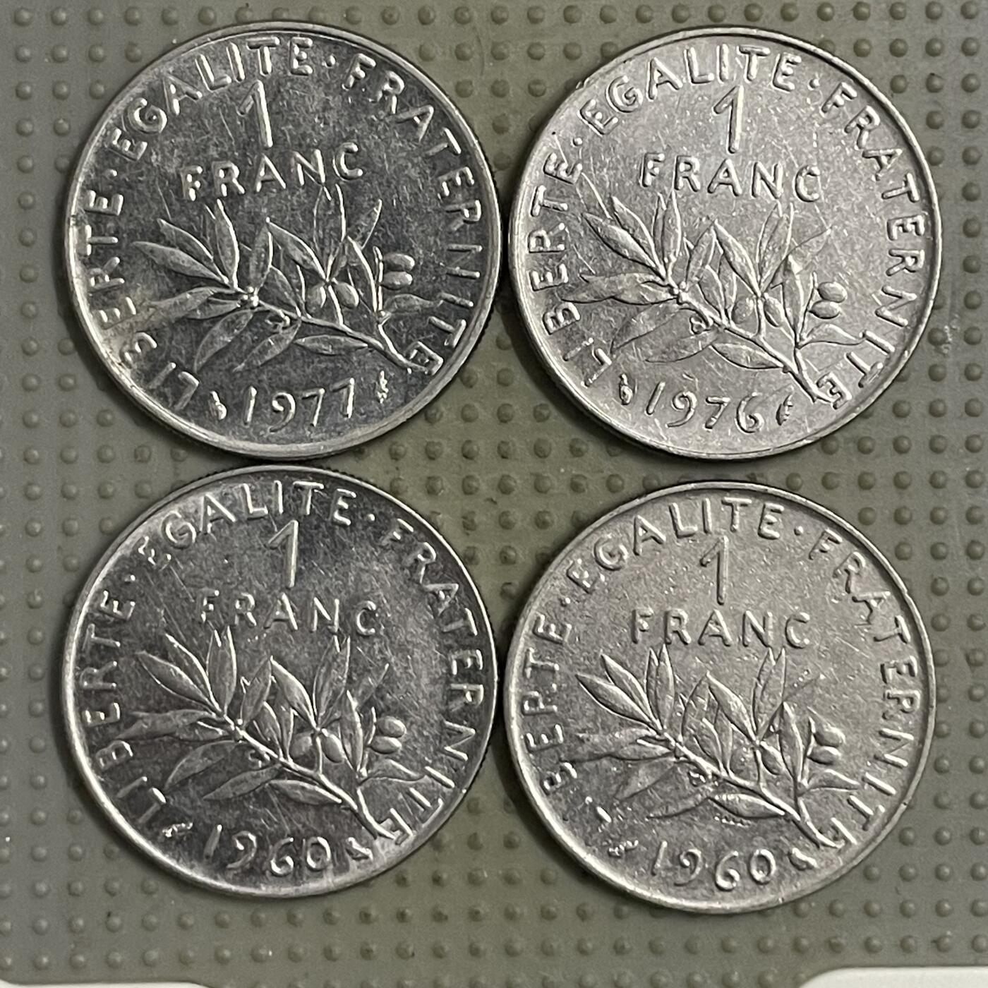 2026年第12场各国散币拍卖（总第162场）16.17两天外出，18号可以发货 法国1法郎4枚