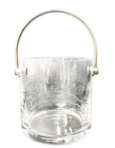 上海拍卖行2025年秋季古董珍玩拍卖会 - 法国Baccarat蚀刻纹案水晶冰桶(H:12.5cm,口径:12.5cm)