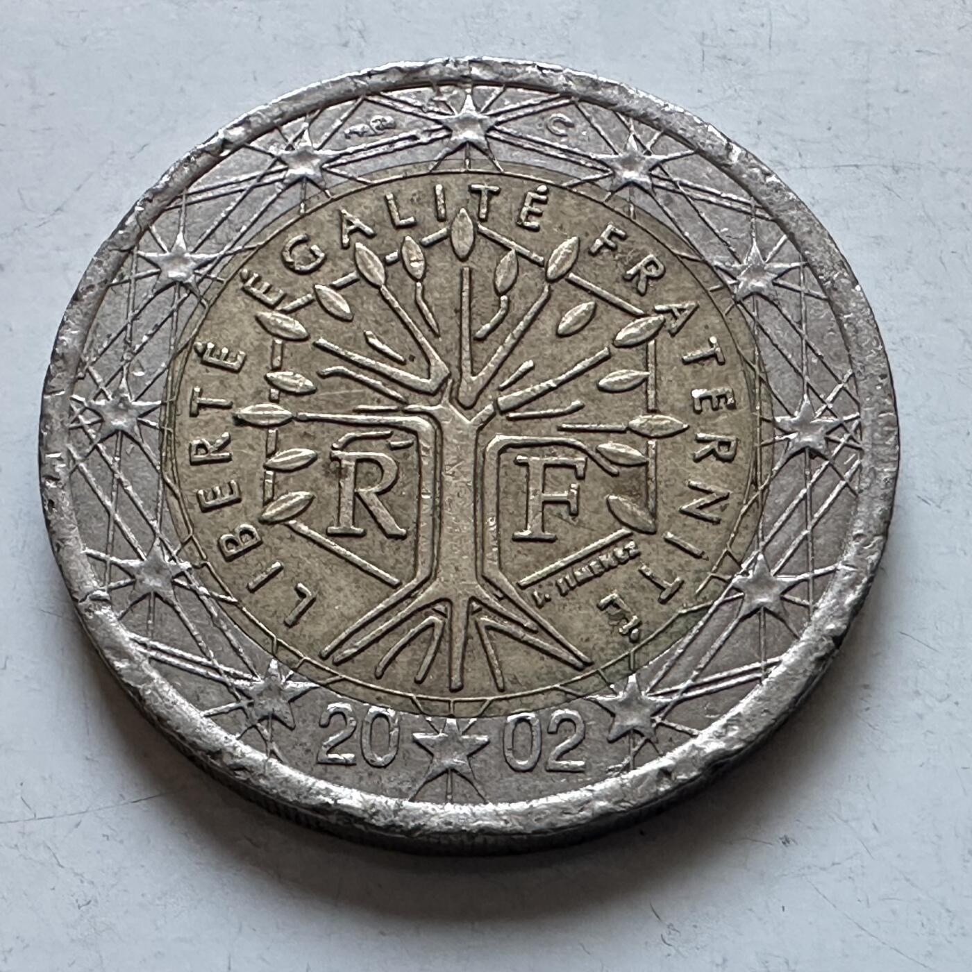 🌹外币初藏🌹🐯2026年第8场  每周二四六晚8️⃣点 接代拍 法国2002年2欧元