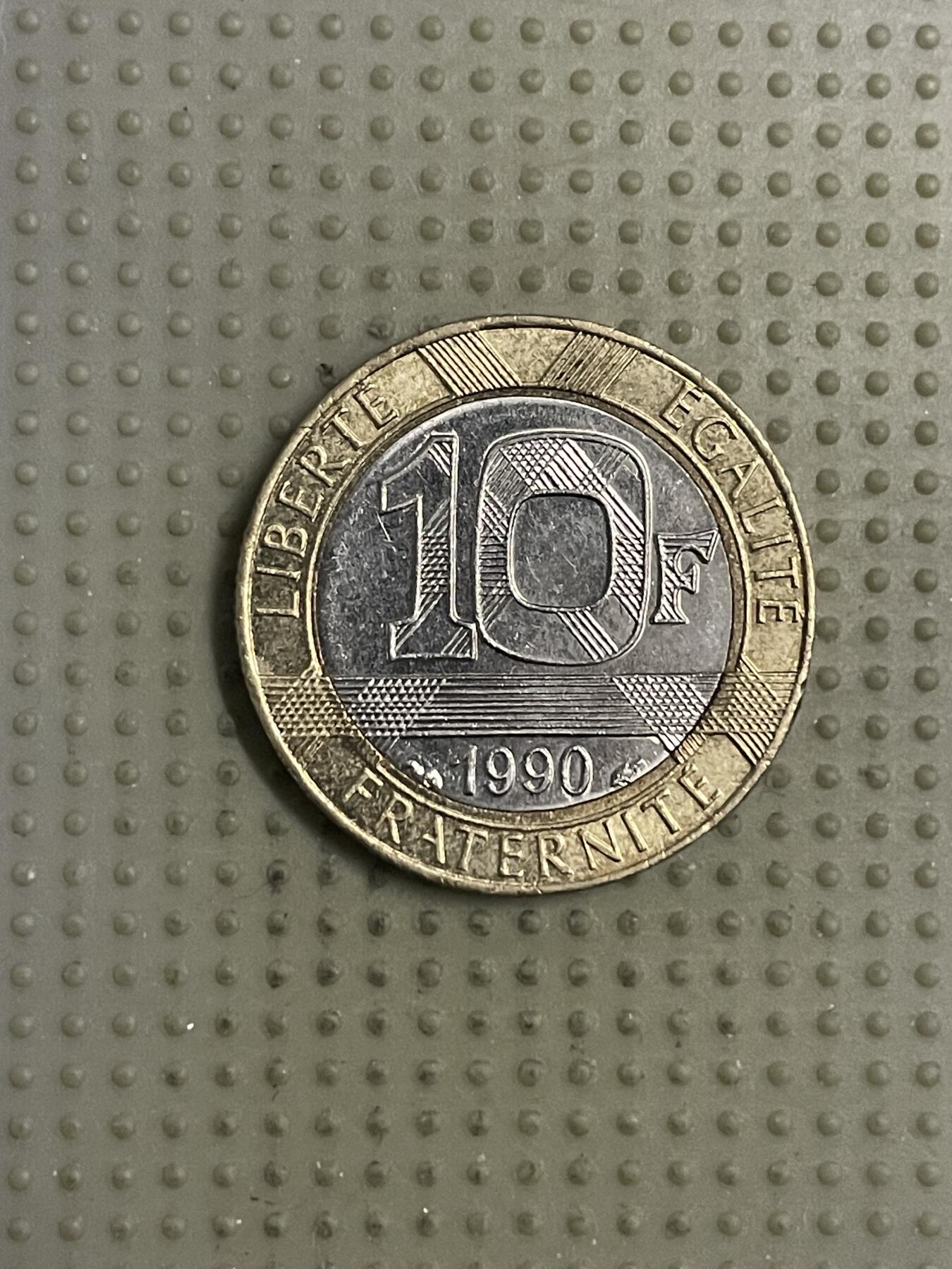 2026年第12场各国散币拍卖（总第162场）16.17两天外出，18号可以发货 法国1990年10法郎