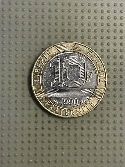 2026年第12场各国散币拍卖（总第162场）16.17两天外出，18号可以发货 - 法国1990年10法郎