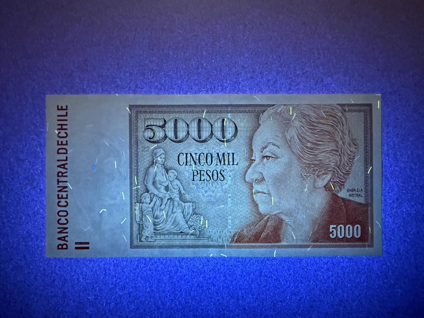 《艾美收藏》第229期-1.18周日外币荟萃 智利5000比索 UNC 2008年