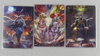 满200包邮！！龙虎卡牌-七二场（满200元包邮，无佣金，每周六结拍，欢迎送拍） - 彩闪3张 忠义水浒传 风雪山神庙&风流二将&托塔天王