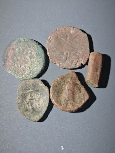 107期新疆红钱粟特钱币丝路钱币专场 - B10丝路铜币一组