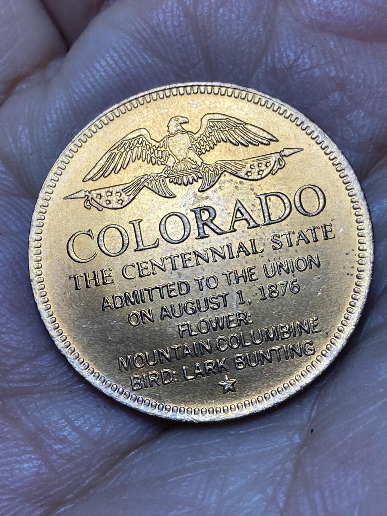 2026年第八场(总第一百七十七场）外国好品散币场(免佣金) 美国🇺🇸科罗拉多州纪念章