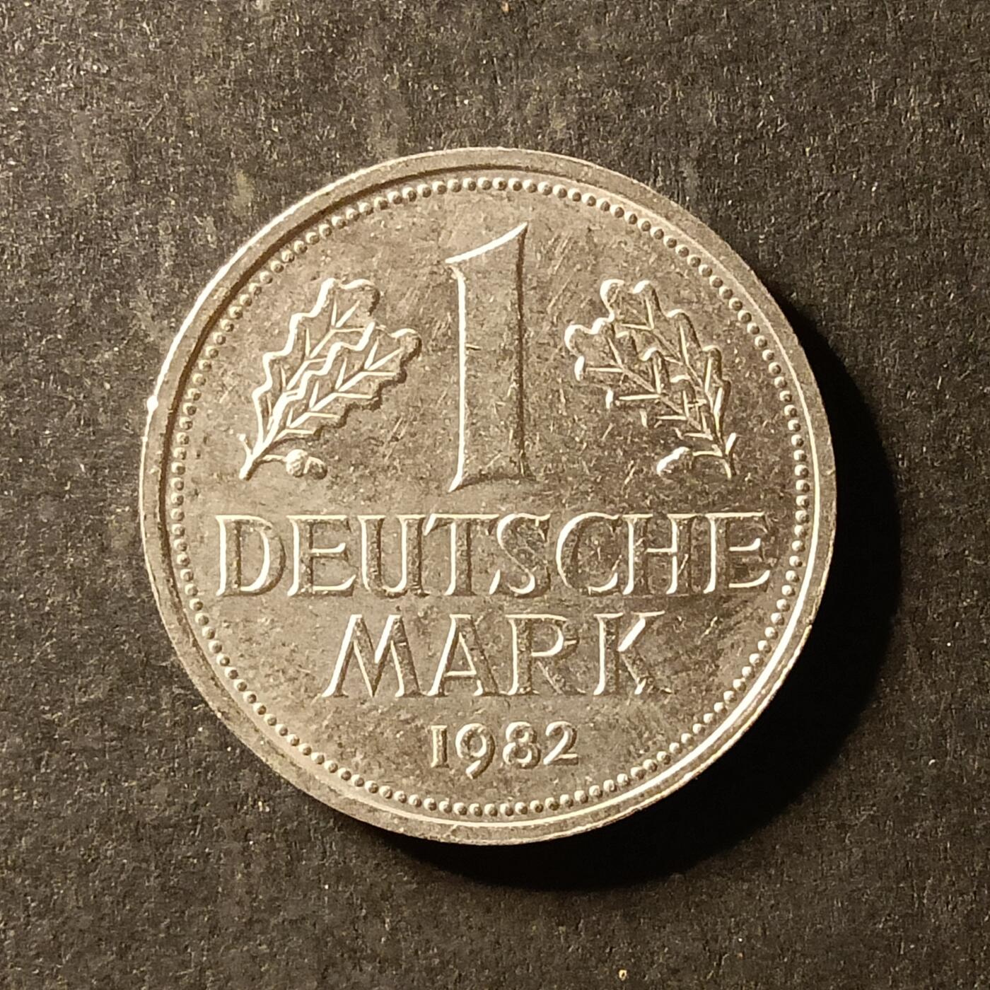 逸泉钱币2026A世界散币纸币纪念币专场A第一场 358 联邦德国1马克镍币