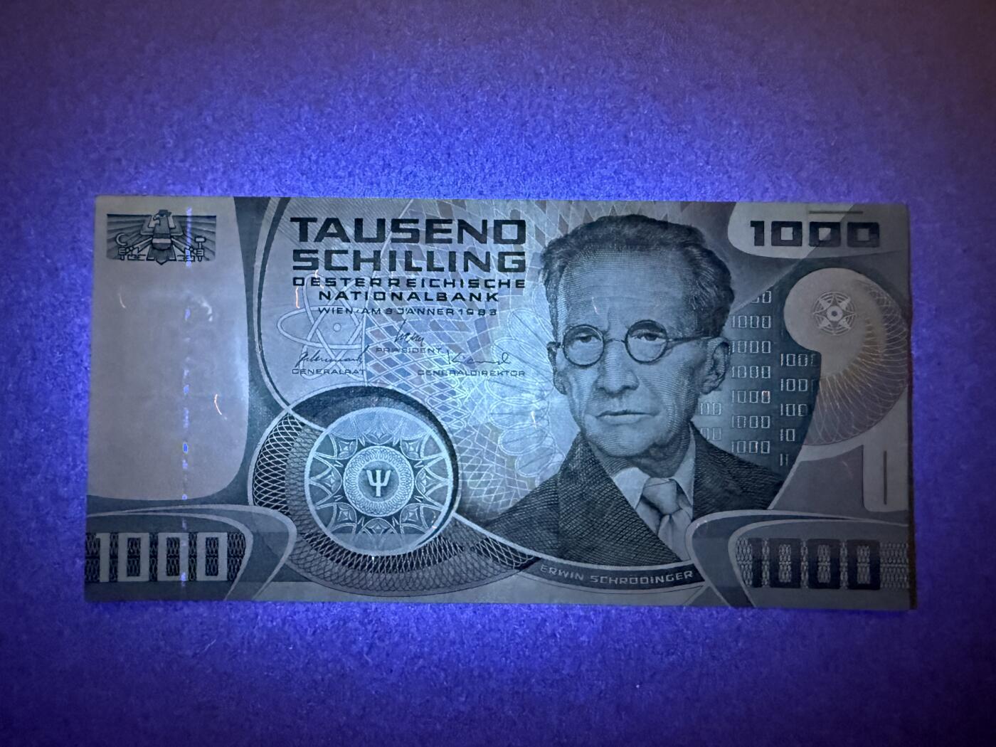 《艾美收藏》第229期-1.18周日外币荟萃 奥地利1000先令 1983年薛定谔 流通品相