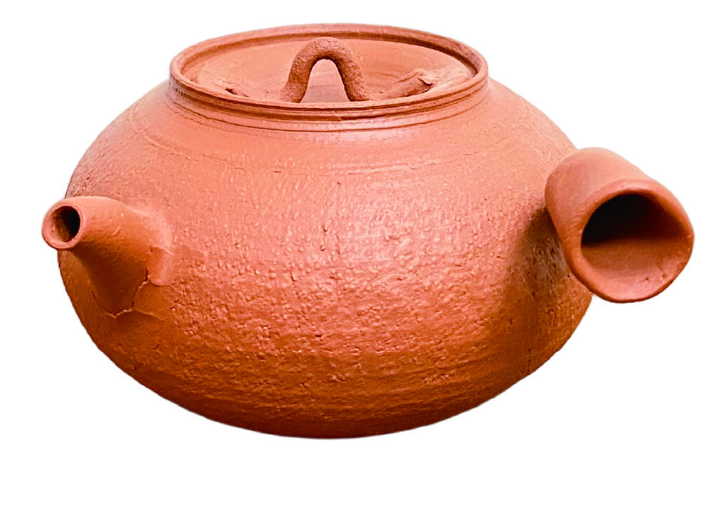 上海拍卖行2025年秋季古董珍玩拍卖会 名家作品侧把潮汕朱泥手拉紫砂壶