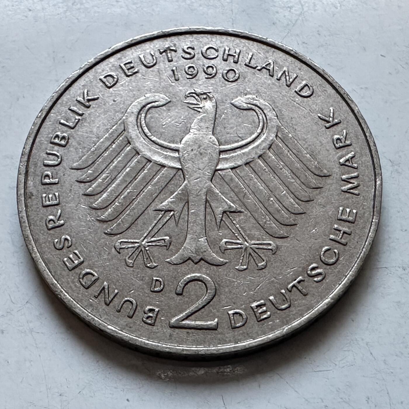 🌹外币初藏🌹🐯2026年第8场  每周二四六晚8️⃣点 接代拍 德国1990年2马克