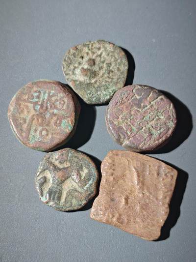 107期新疆红钱粟特钱币丝路钱币专场 - B11丝路铜币一组