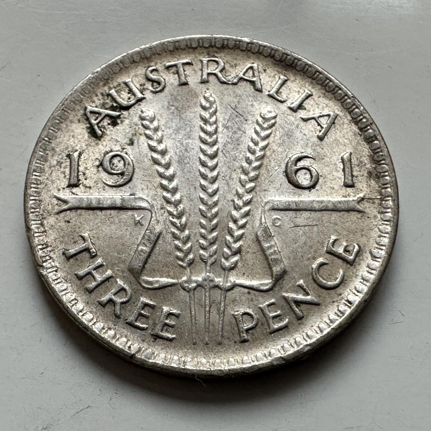 🌹外币初藏🌹🐯2026年第8场  每周二四六晚8️⃣点 接代拍 澳大利亚1961年三便士银币