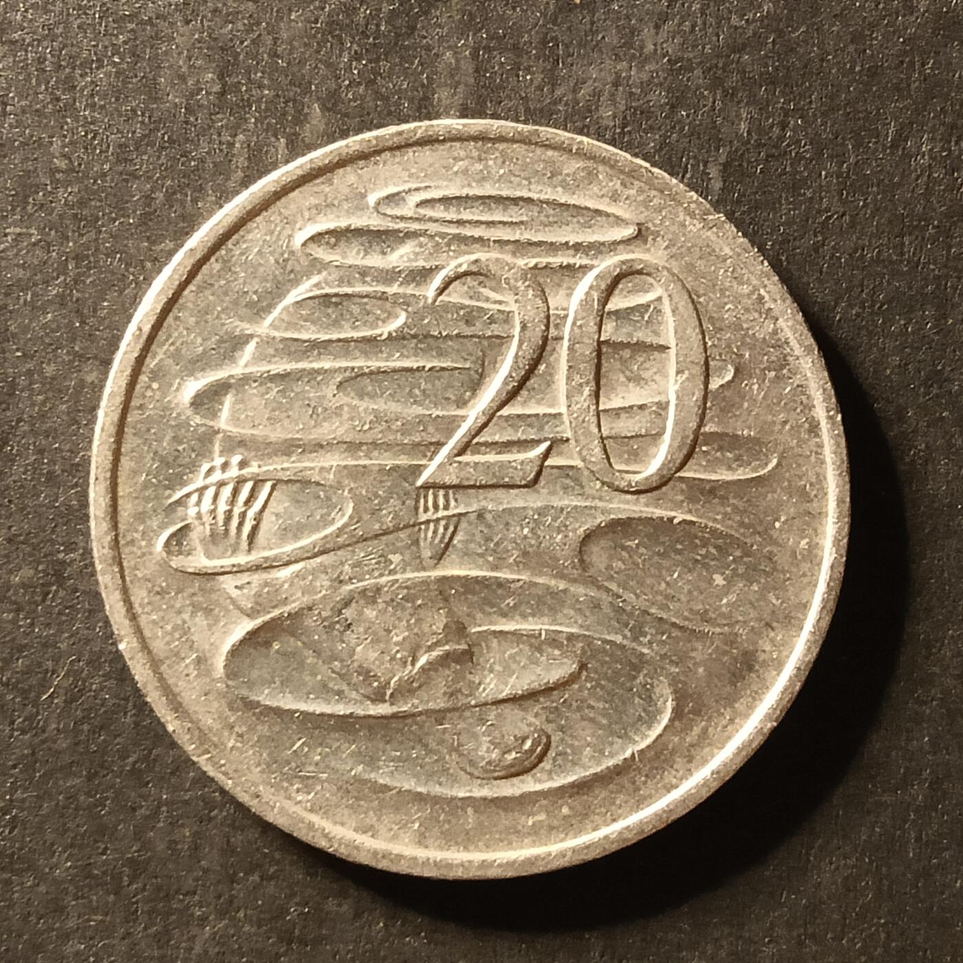 逸泉钱币2026A世界散币纸币纪念币专场A第一场 386 鸭嘴兽澳大利亚20分硬币