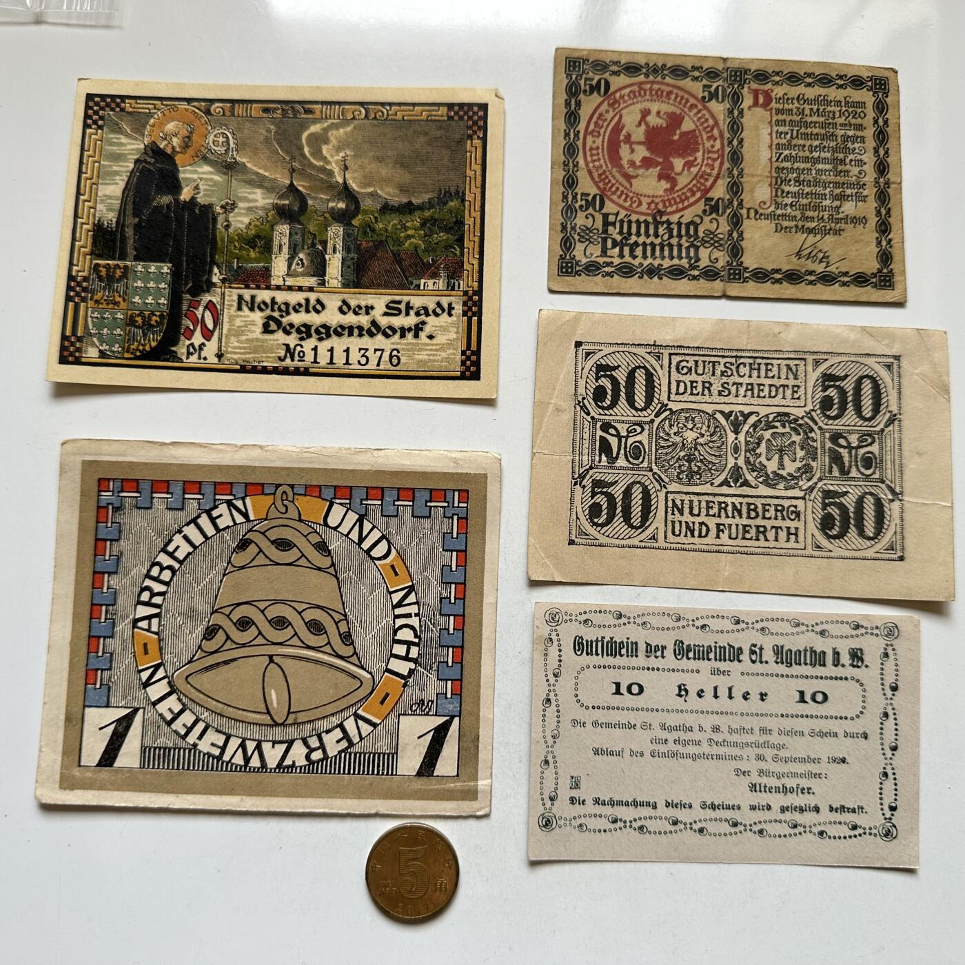 🌹外币初藏🌹🐯2026年第8场  每周二四六晚8️⃣点 接代拍 德国一战时期紧急币—7