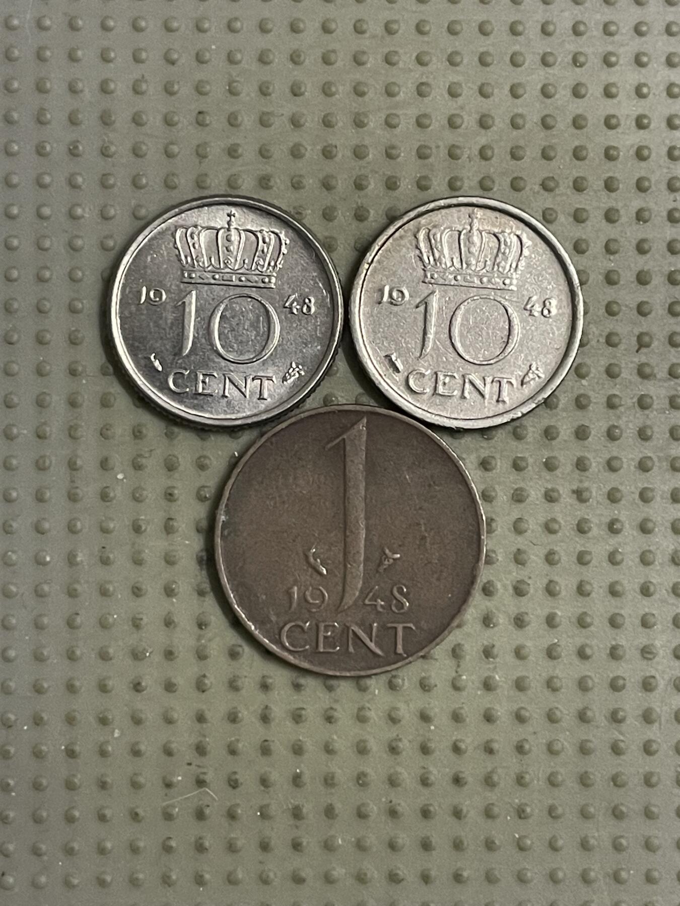 2026年第12场各国散币拍卖（总第162场）16.17两天外出，18号可以发货 荷兰1948年3枚