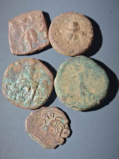 107期新疆红钱粟特钱币丝路钱币专场 - B3丝路铜币一组