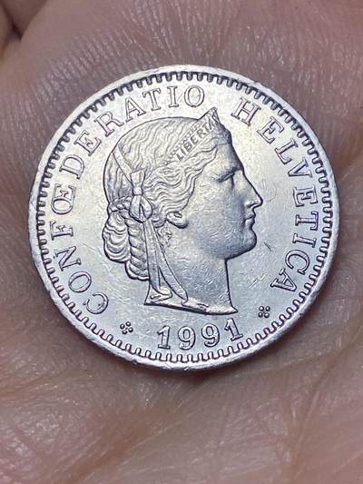 2026年第八场(总第一百七十七场）外国好品散币场(免佣金) - 瑞士🇨🇭1991年20拉彭(第三版，B标伯尔尼造)