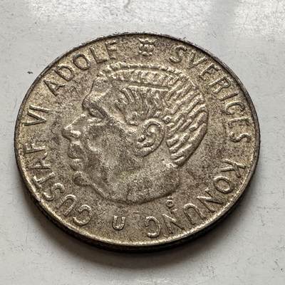 🌹外币初藏🌹🐯2026年第8场  每周二四六晚8️⃣点 接代拍 - 瑞典1967年一克朗银币 7克40%银