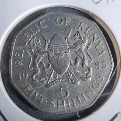 沼泽如烟--第961场 - 肯尼亚1985年5先令