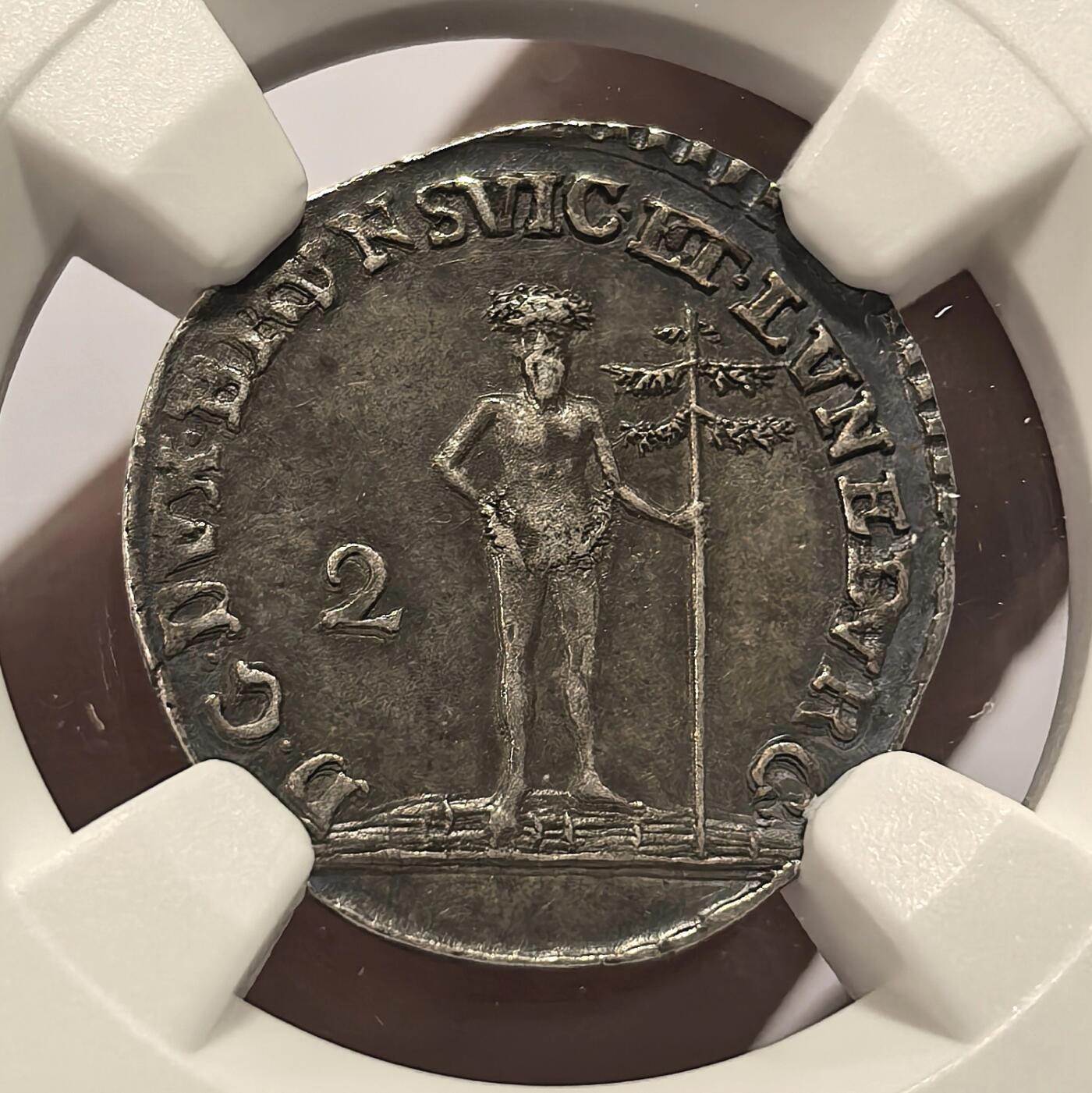 博洋堂世界钱币拍卖第157期（全场包邮） NGC AU50 德国不伦瑞克-沃尔芬堡1786年野人2MG银币