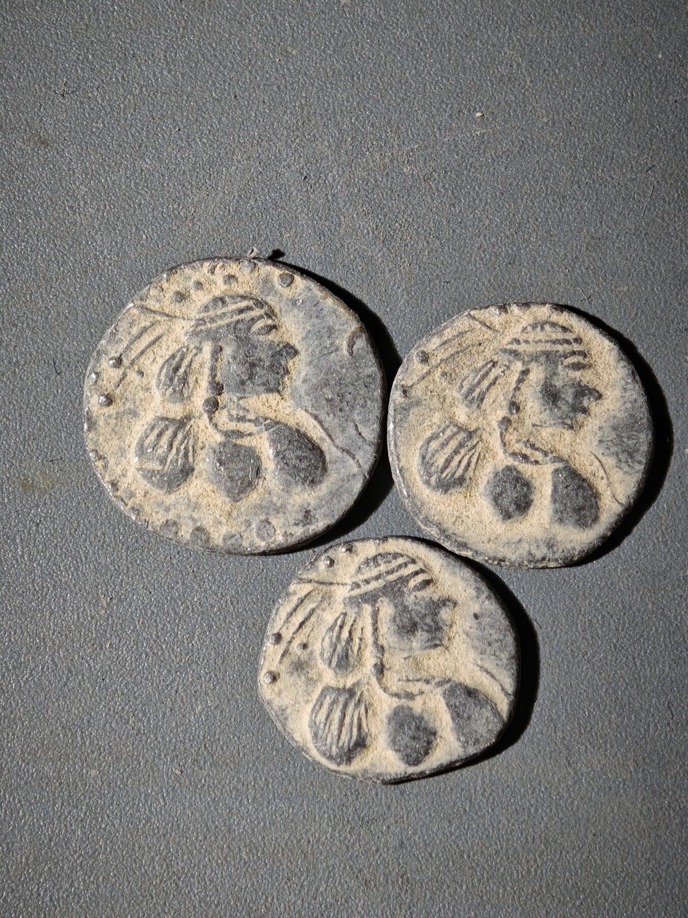 107期新疆红钱粟特钱币丝路钱币专场 A7铅制丝路币