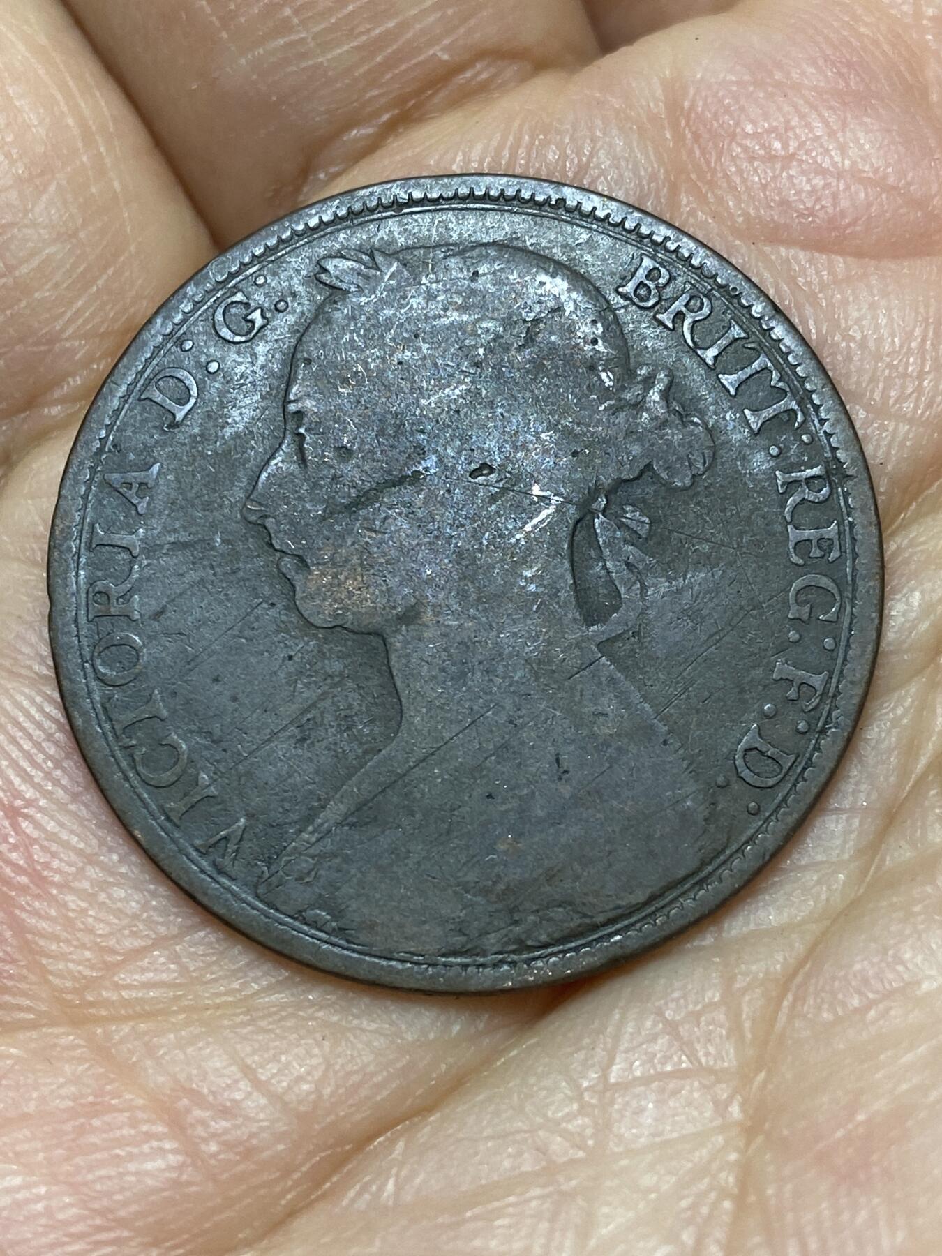 2026年第八场(总第一百七十七场）外国好品散币场(免佣金) 英国🇬🇧1891年1便士(维多利亚女王中年桂冠)