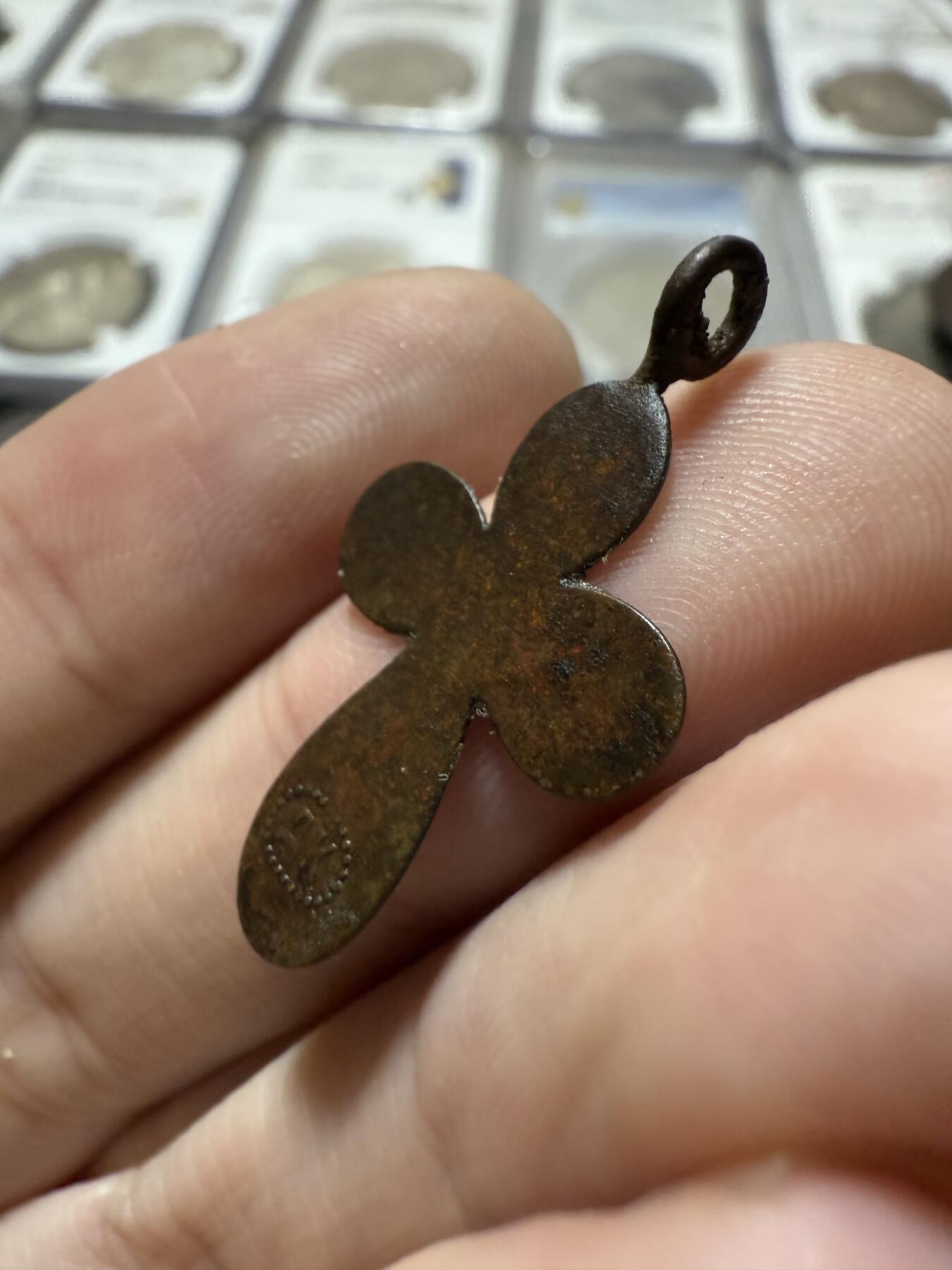 南宋泉阁俄币 外币 国币 专场第二十一期 【送拍无额外佣金】 沙俄 东正教铜十字架 小个头 比较薄 传世好品