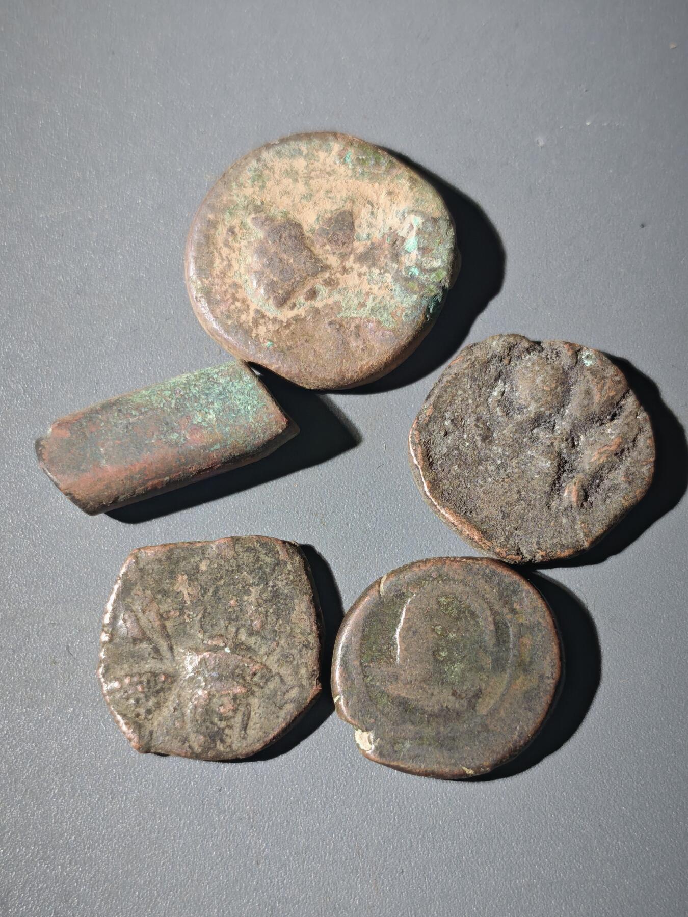 107期新疆红钱粟特钱币丝路钱币专场 B13丝路铜币一组