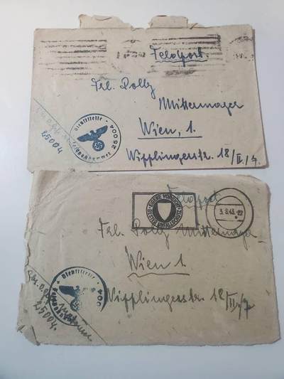韵星假日拍卖第三十七期 -- Rimey Holidays Auction 37 - nazi德国二战时期战地军邮两封