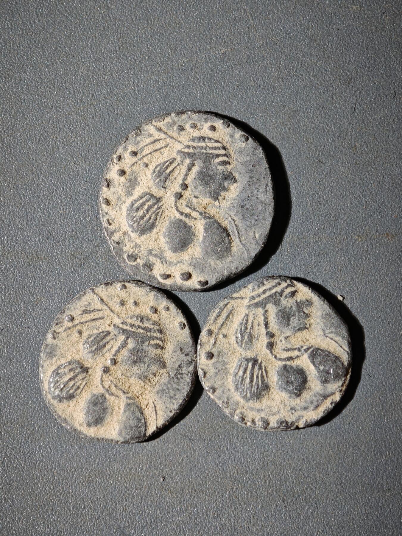 107期新疆红钱粟特钱币丝路钱币专场 A9铅制丝路币