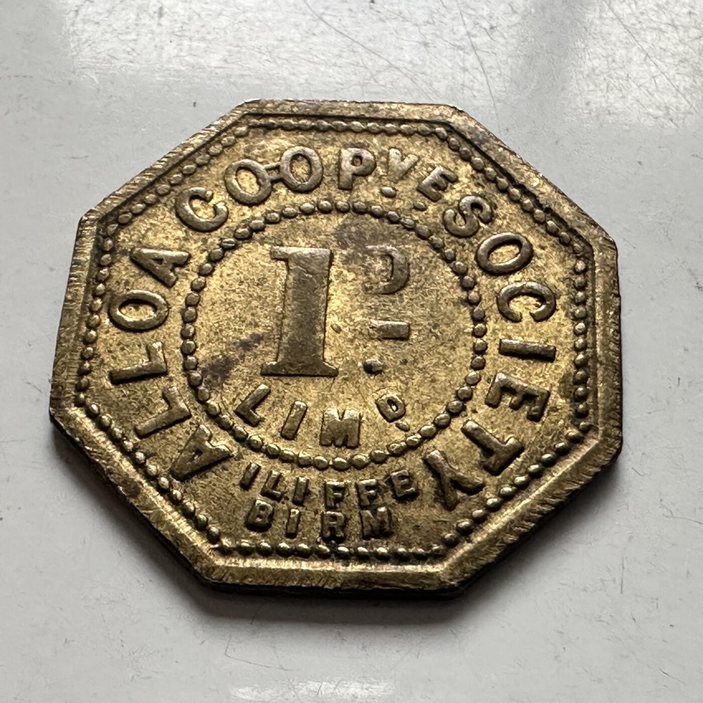 🌹外币初藏🌹🐯2026年第8场  每周二四六晚8️⃣点 接代拍 苏格兰早期一便士八角代用币 伯明翰铸造