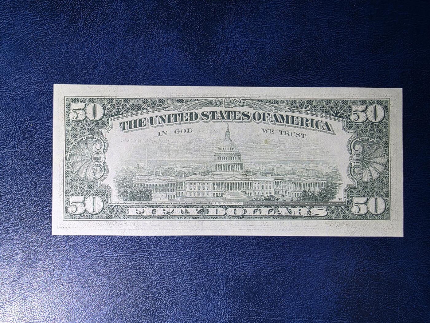 叁拾收藏第34期 美国小头1981年50美元   UNC