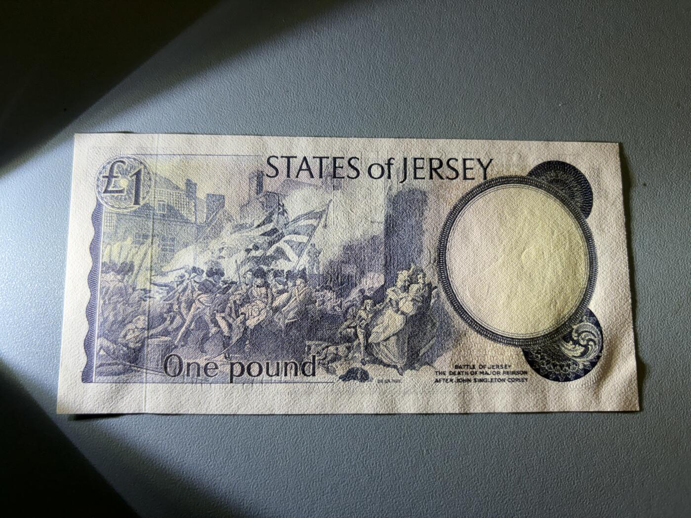 咖啡豆•收藏 2026年Jan_21th世界各国纸币拍卖 泽西岛 1976-83年 1镑 全新UNC  外国纸币 女王钞